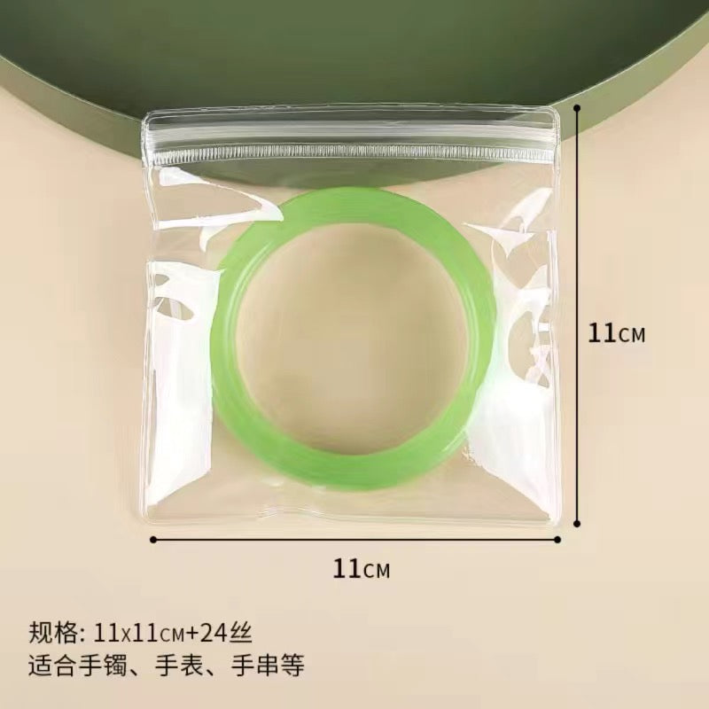 Transparent ziplock bag